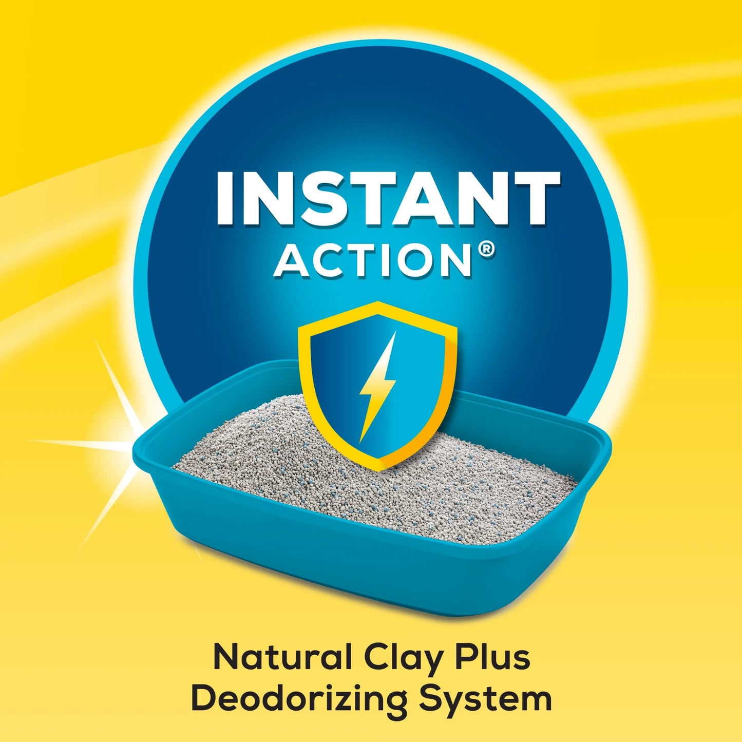 Purina  Instant Action Clumping Cat Litter, Natural, Low Dust, Odor Control, 35 Lb. Pail