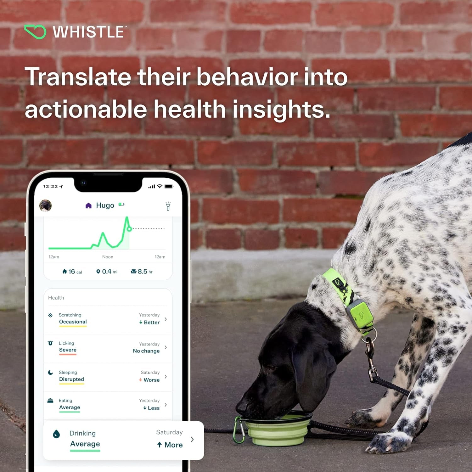 GPS + Health + Fitness - Ultimate Dog GPS Tracker plus Dog Health & Fitness Monitor, Waterproof, Safe Place Escape Alerts, Built-In Night Light,Fits on Dog Collar, GO Explore, Grey