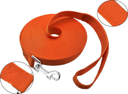 15Ft 20Ft 30Ft 40Ft 50Ft Long Dog/Puppy Lead Obedience Recall Training Dog Leashes for Small Medium Dogs Camping, Training, Play, or Backyard