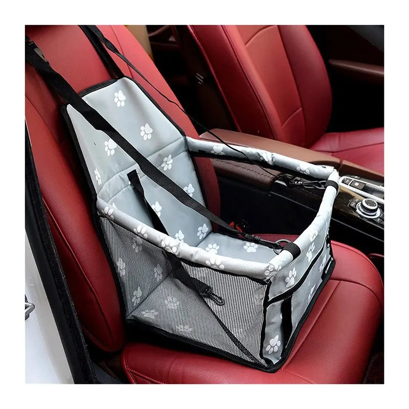 High Quality Pet Dog Car Booster Seat Pet Mesh Puppy Safety Belt Stable Foldable Travel Pet Dog Car Seat Booster Basket