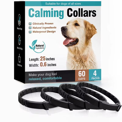 3/4 Pc Dogs Calming Pheromone Collars Pets Relieve Anxiety Adjustable Comfortable Collar for Puppy Kitten Large Dog Accessories